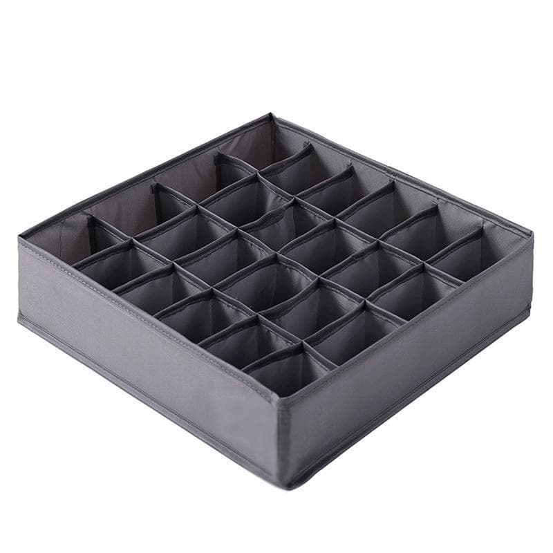 Underwear Bra Storage Box Drawer Organizer Wardrobe Drawer Divider Clothe Storage Box for Scarfs Socks Bra Organizador dark grey