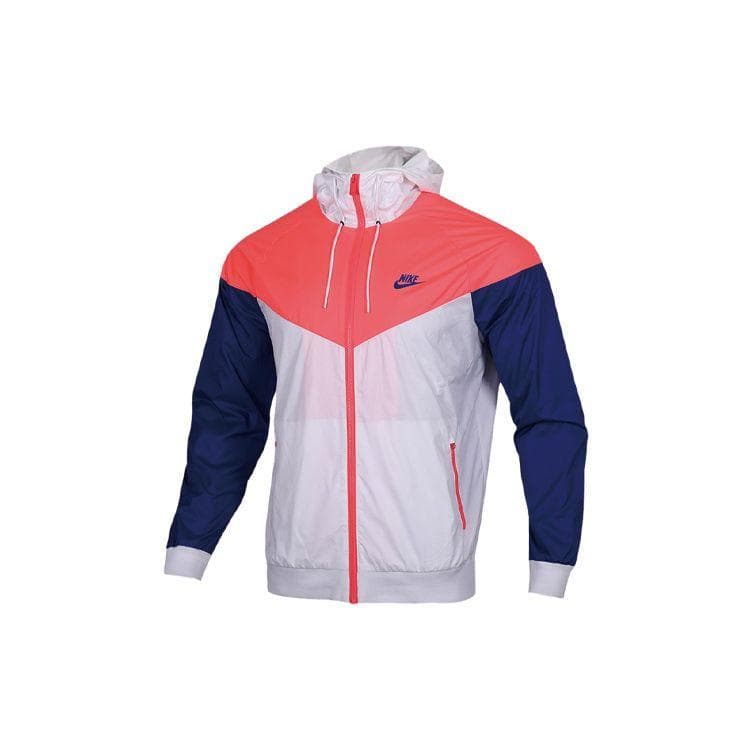 Nike Windrunner Sports Jacket - Color Block Design Men Jackets Blue White Orange 727325-104 XXL