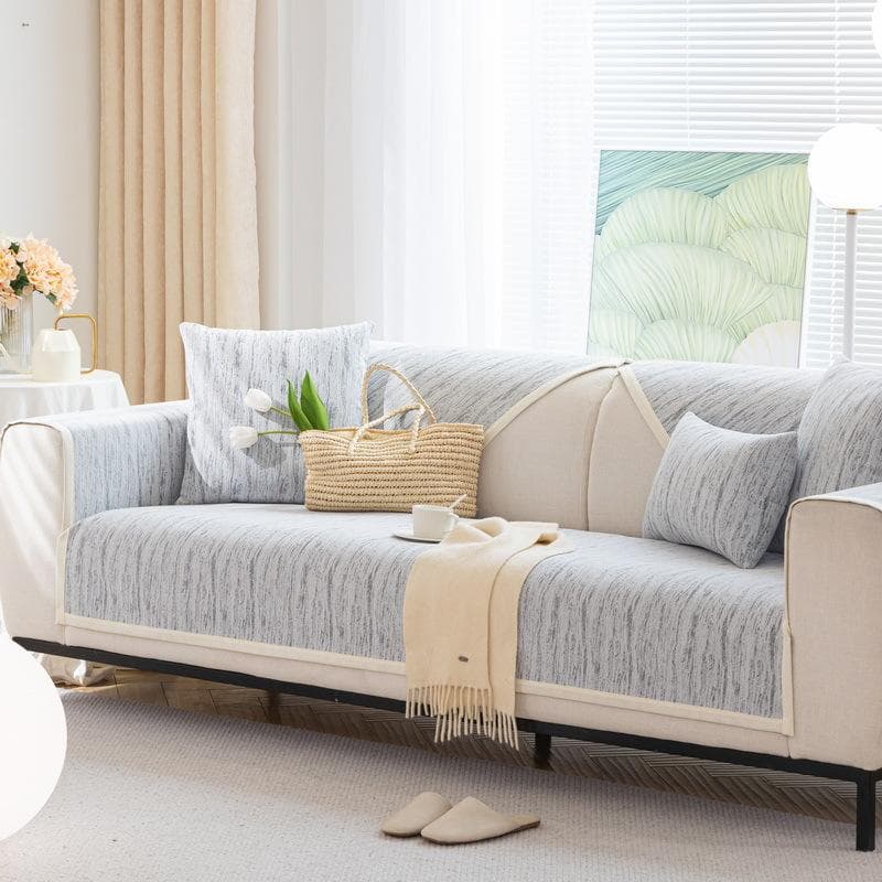 New French Sofa Cushion Fashionable Chenille Sofa Cover Home Four Seasons Universal Non Slip Couch Cover Vintage Dustproof Mat 70x70cm 1pcs
