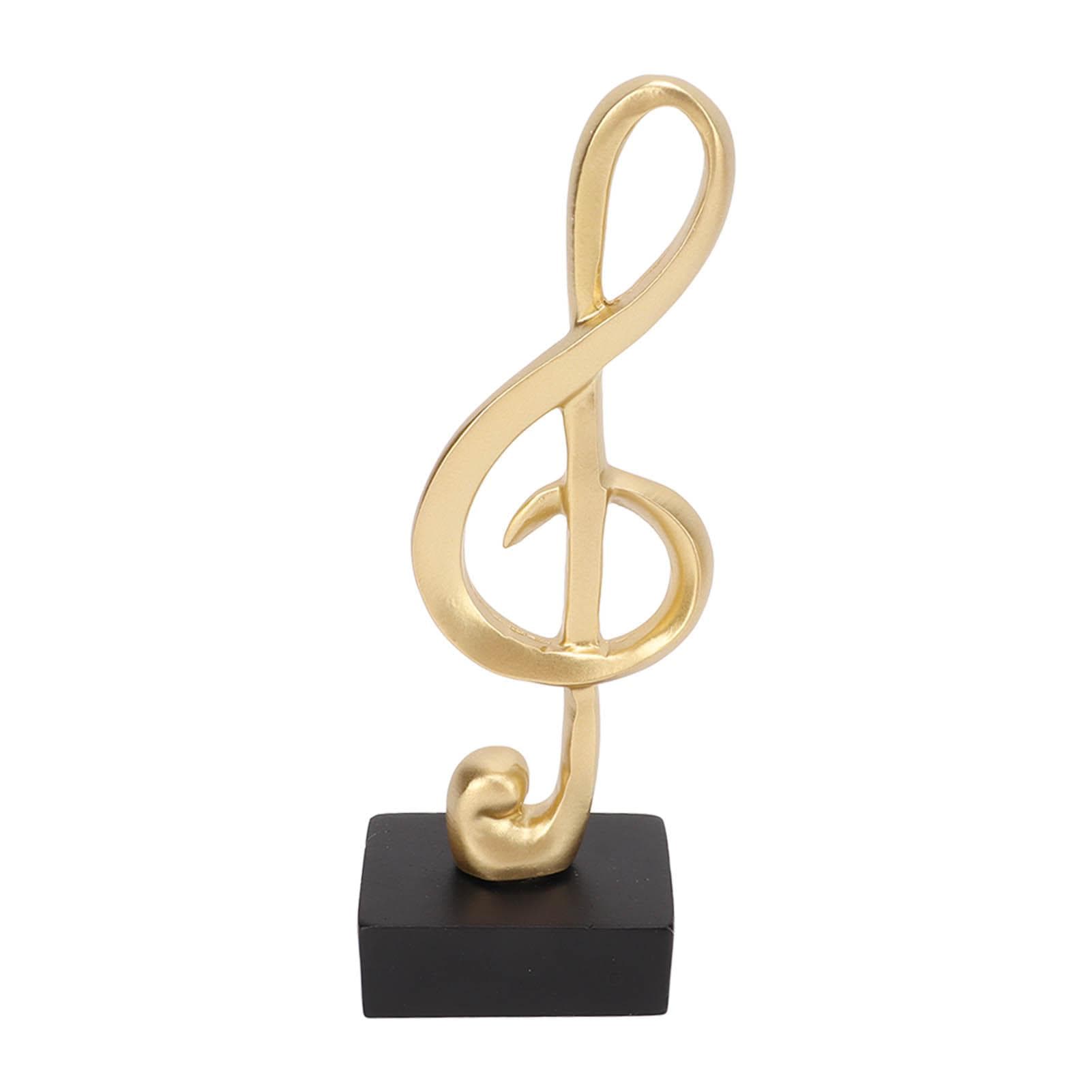 Music Note Sculpture Music Note Shape Elegant Simple Resin Music Note Table Sculpture for Office