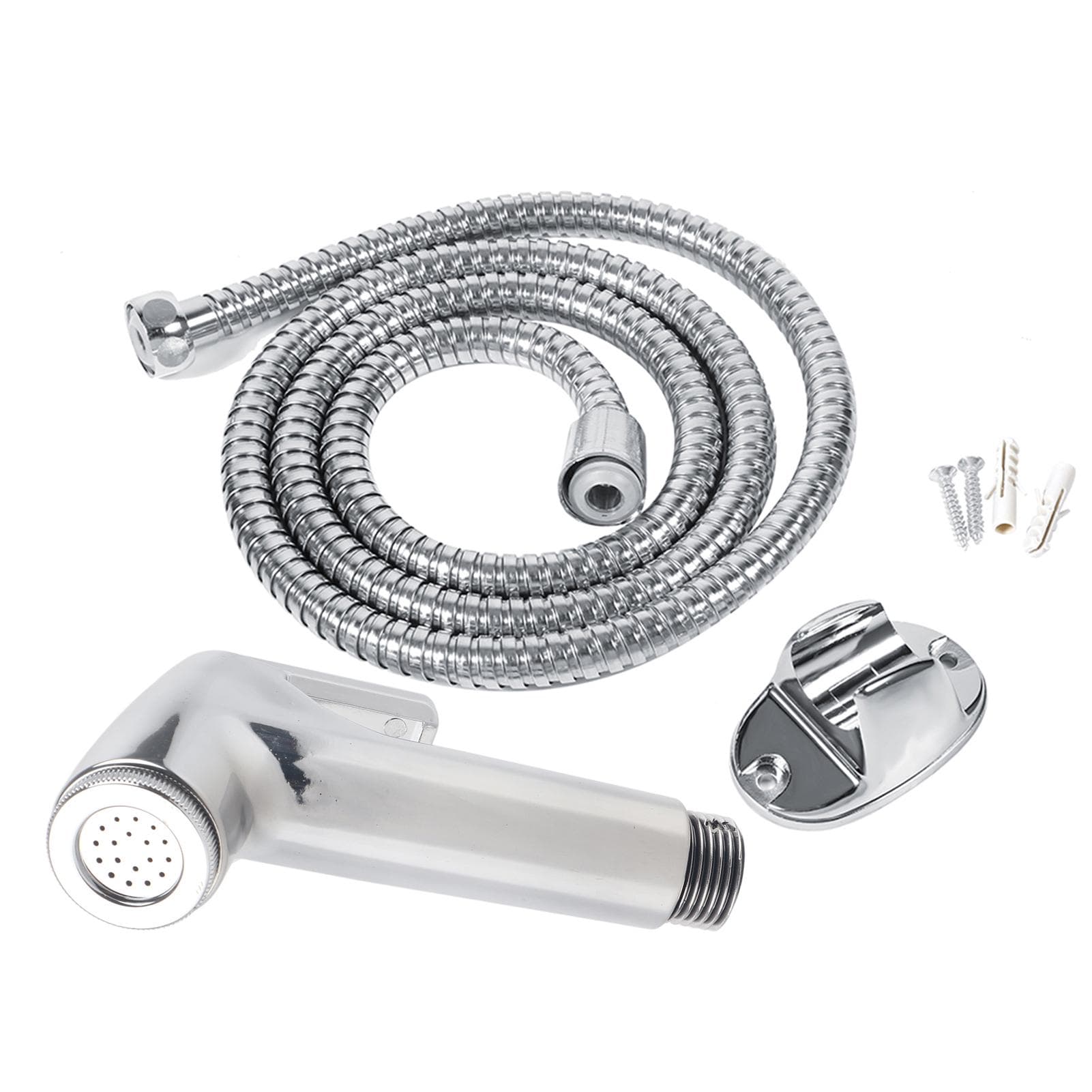 Multi functional ABS Bathroom Handheld Toilet Bidet Shower Sprayer Hose Holder Wall Bracket Set