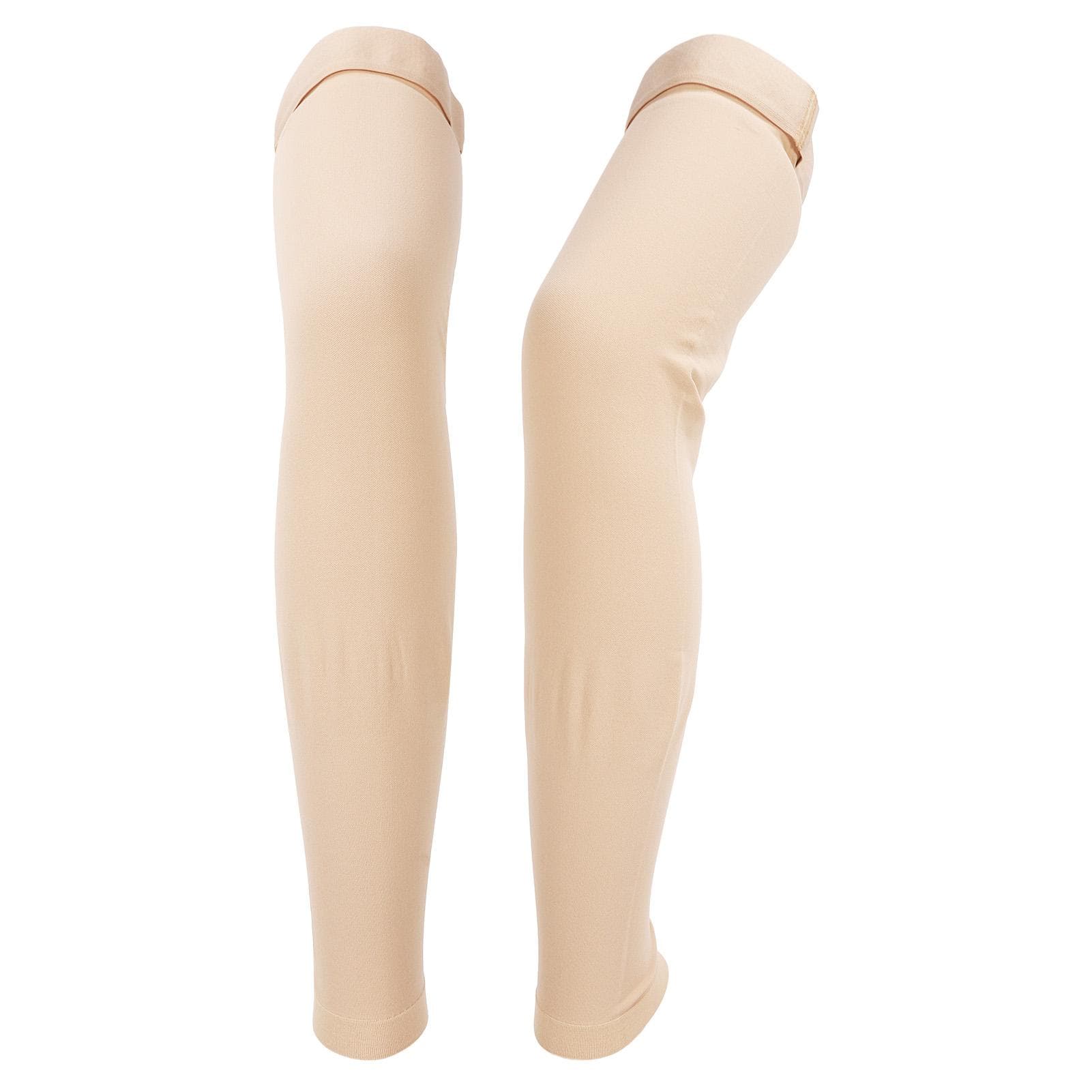 Full Leg Compression Sleeves 23 To 32mmHg Protect Leg Long Knee Sleeve for Thigh Knee Calf