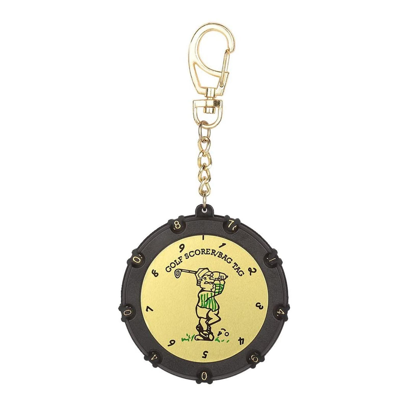 Score Counter 18 Shot Stroke Counter with Keychain Game Scorekeeper for Outdoor Activities Sport black