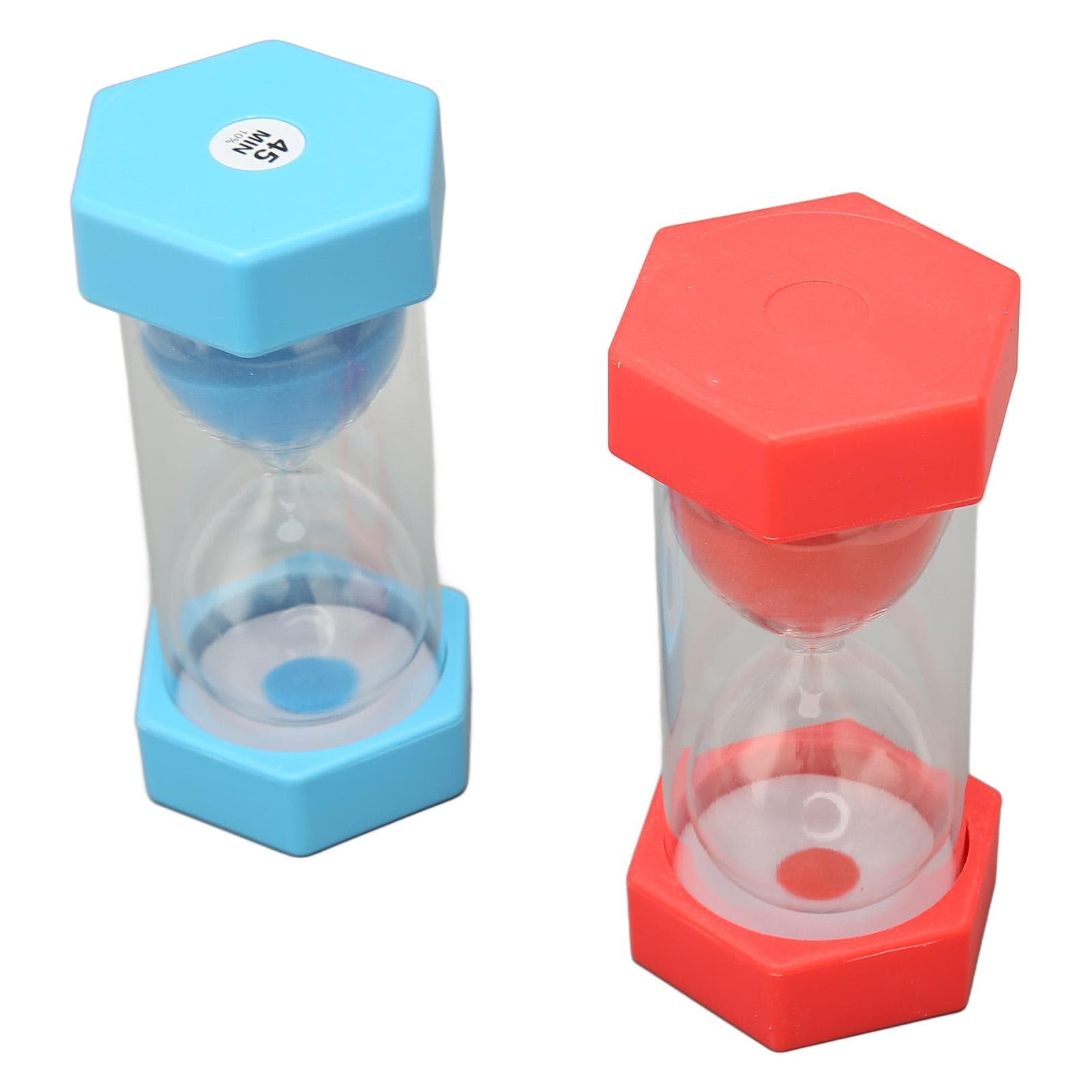 2Pcs Sand Timer 45 Minutes Hourglass Sandglass Timer for Kids Games Classroom Home Kitchen Office