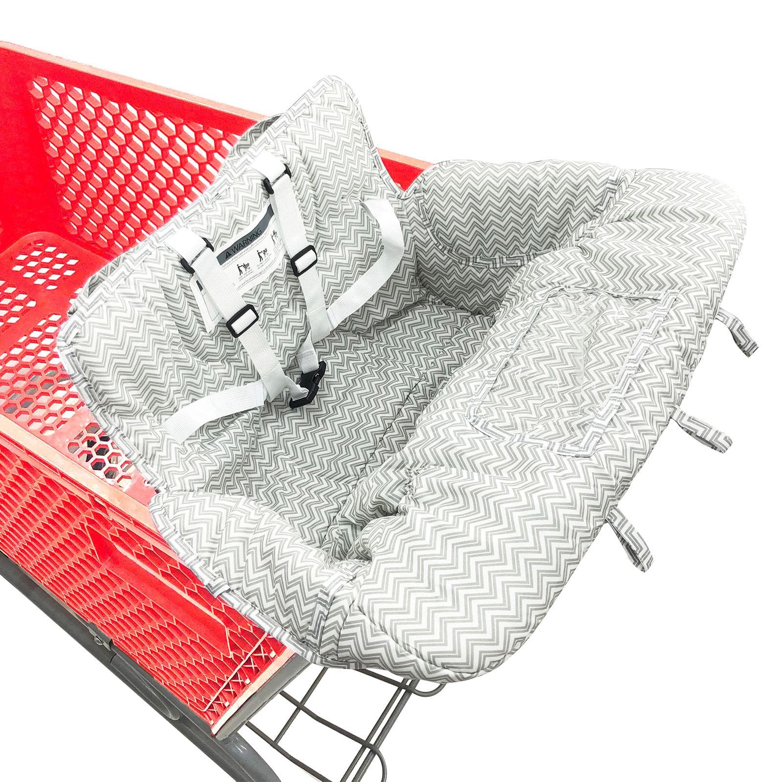 Multifunctional 2-in-1 Baby Shopping Cart Cover Children Highchair Cover with Thickened Soft dark gray