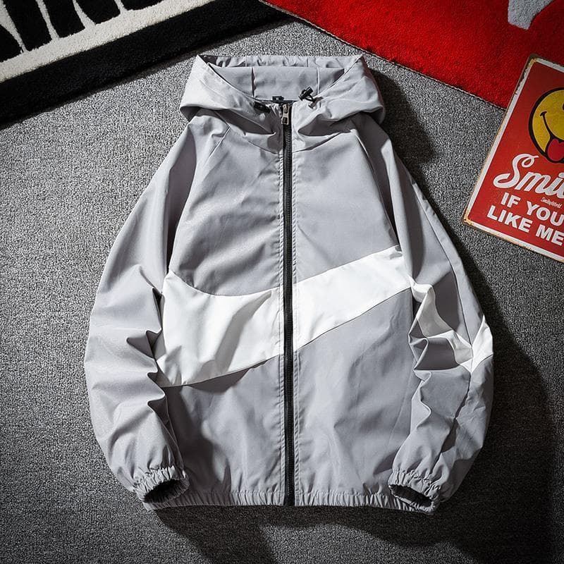Men's 2024 Trendy Korean Style Sun Protection Jacket - Casual, Youthful, Loose Fit L