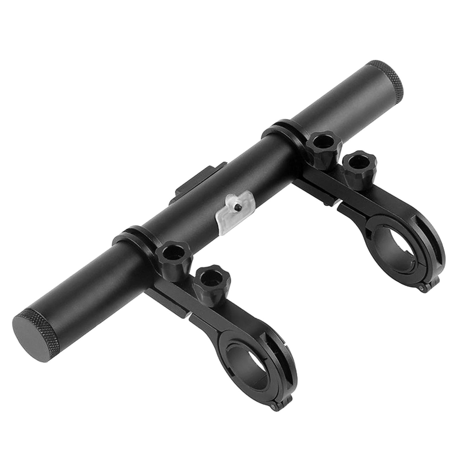 Bicycle Handlebar Extended Bracket USB Charging Power Bank Bike Front Light Mount Bar Holder black
