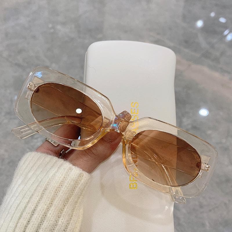 Candy Color Square Sunglasses Women Men Fashion Vintage Punk Hip Hop Luxury Brand Designer Shades Trendy Sun Glasses