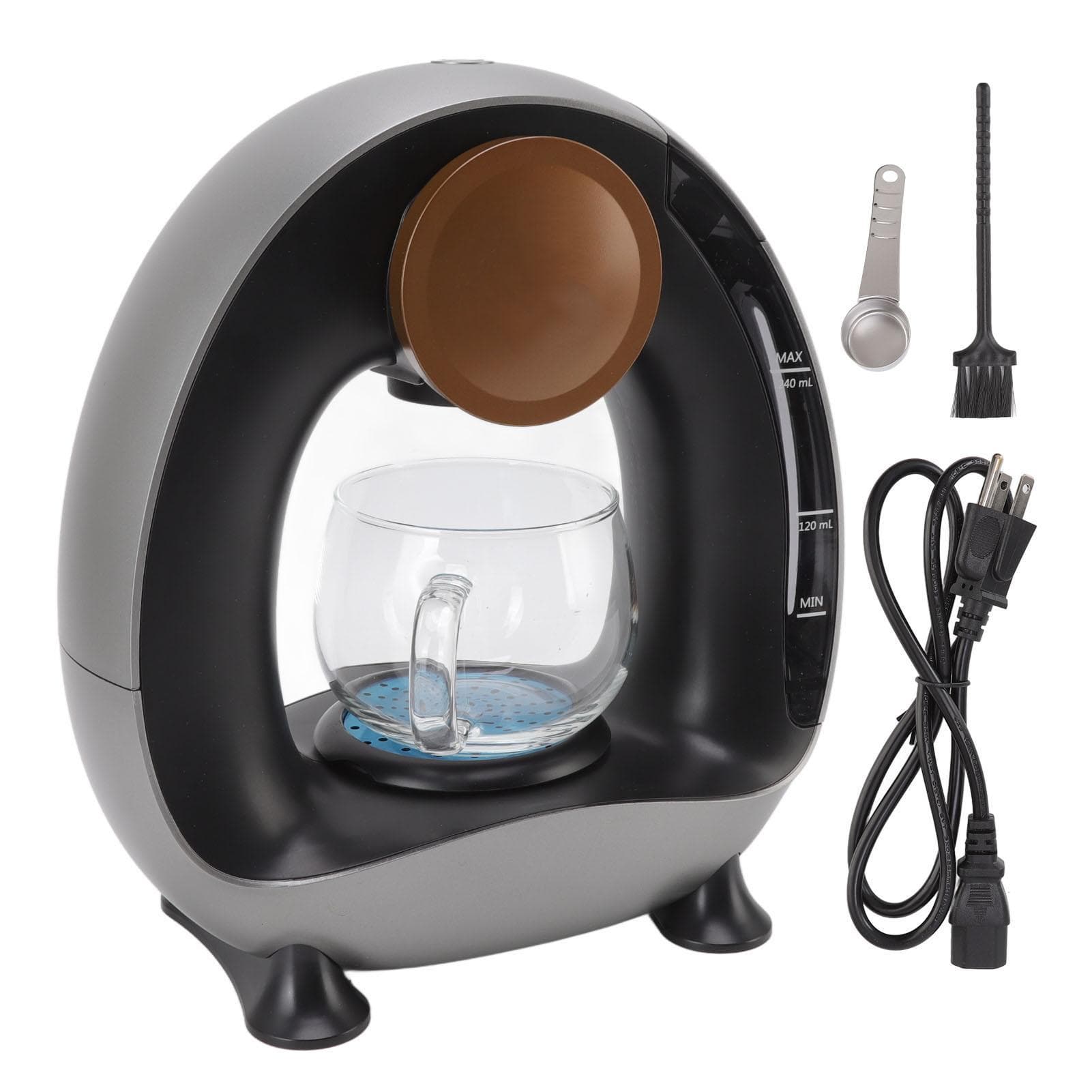 Drip Coffee Maker Constant Temperature Extraction Mini Mute with 240ml Water Tank Coffee Machine L