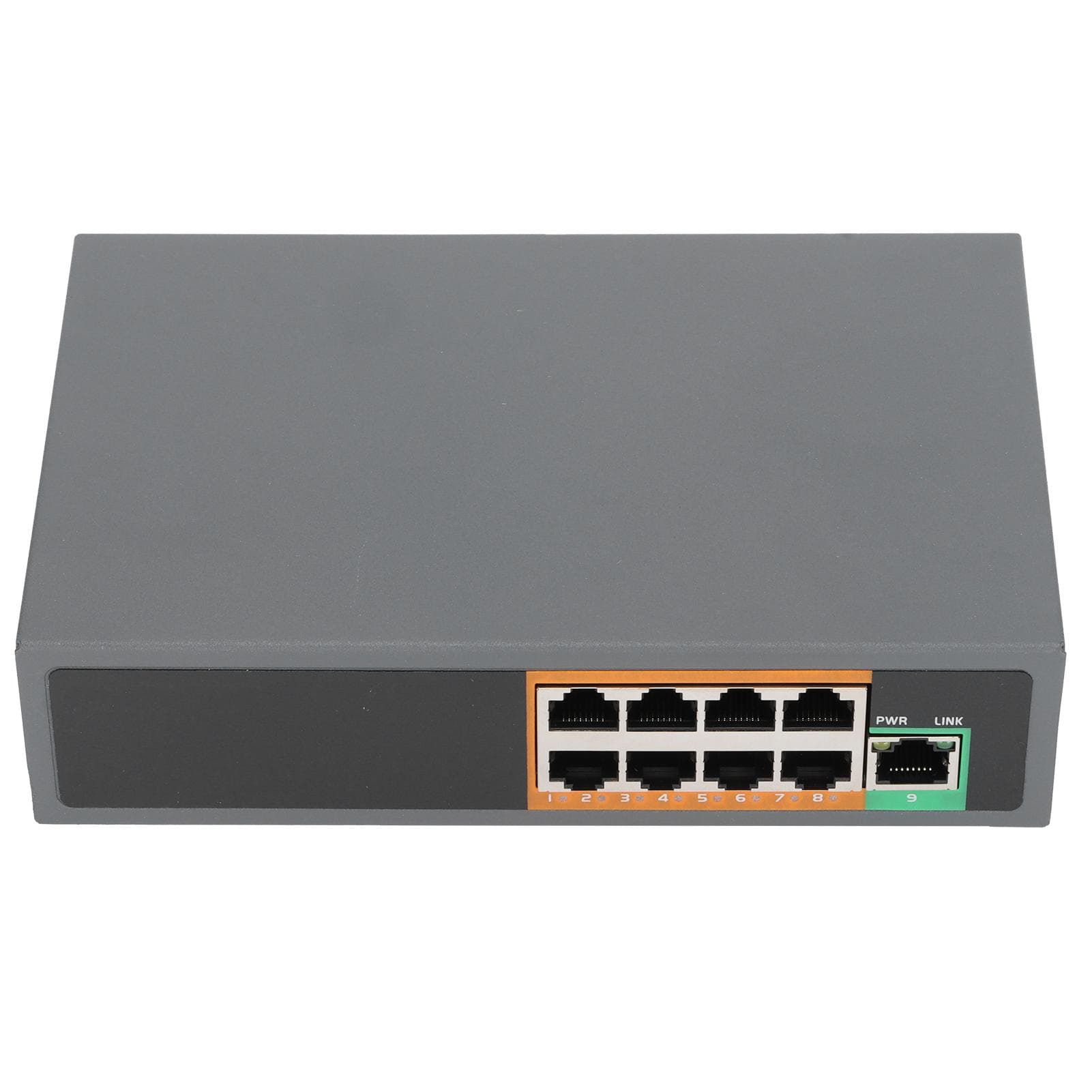 POE Switch 9 Ports Gigabit Ethernet Adapter for IP Cameras CCTV Security Systems Wireless AP EU Plug