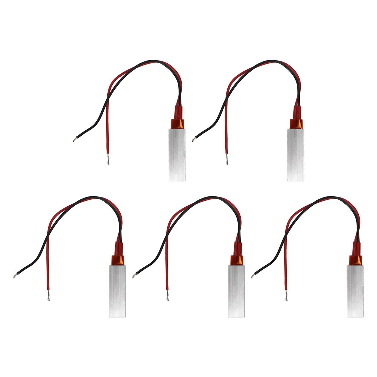 5Pcs PTC Heating Element 220V 230 celsius Ceramic Thermostatic Plate Aluminum PTC Heating Element Red