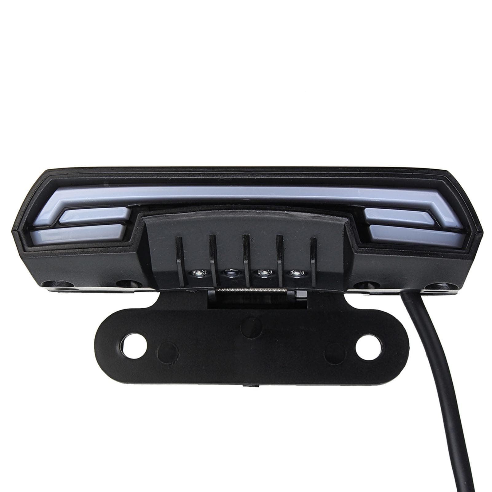 Universal 12-80V Steering+Driving+Braking+License plate lamp+Dual flashing tail lamp for Motorcycle black