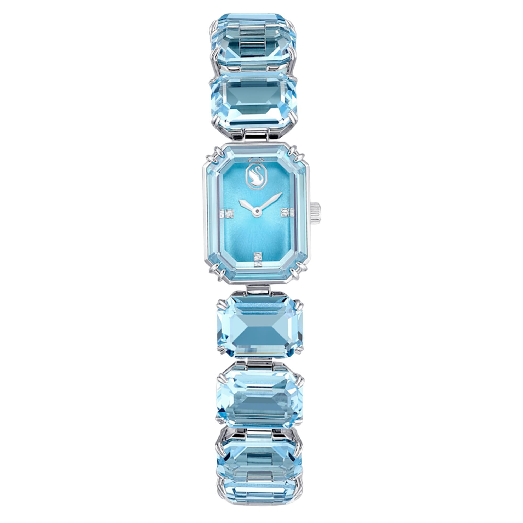 Swarovski Watch Quartz Movement Metal Strap 23*17mm Blue Dial 50m Water Resistant Women watches 5630840 Blue Dial