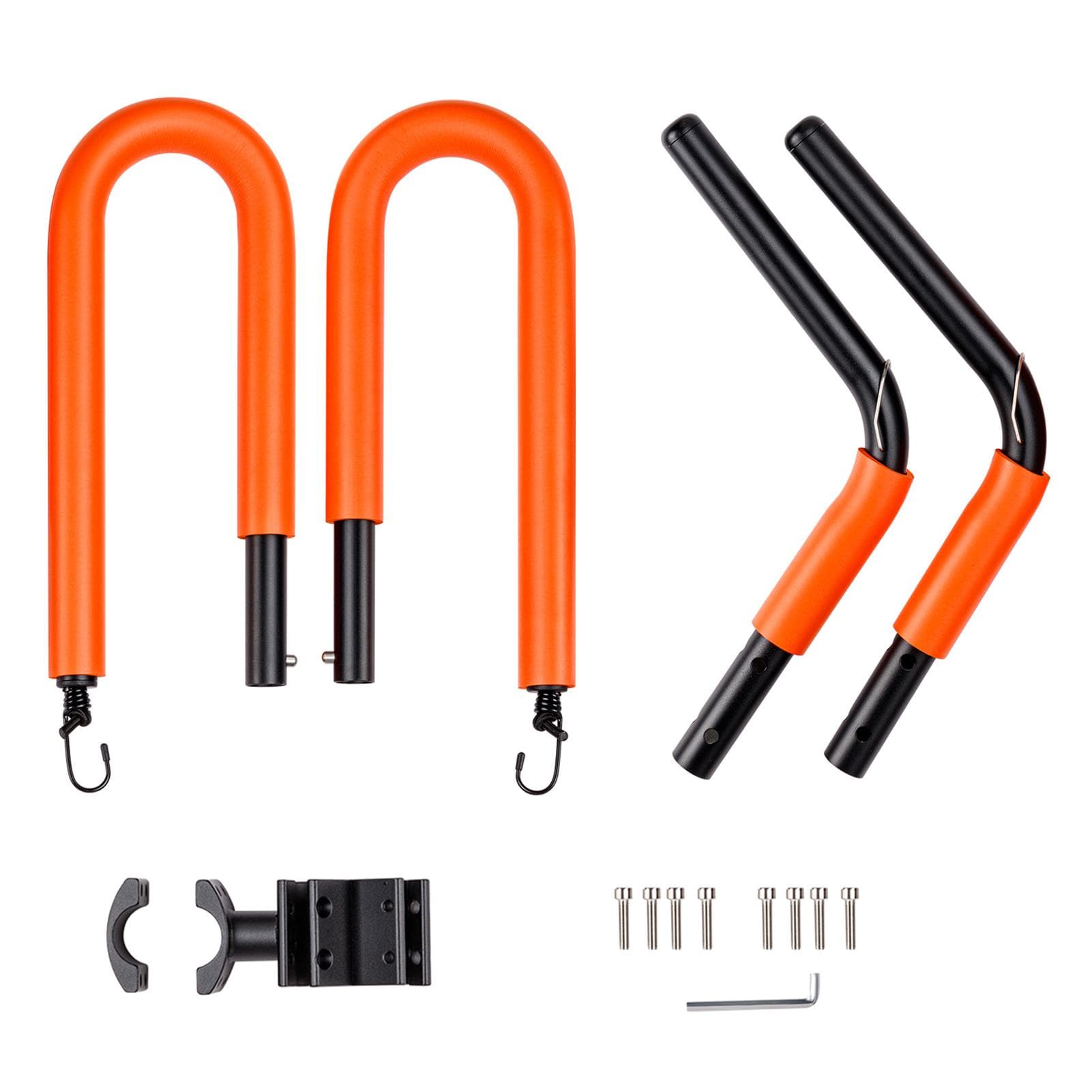 Bicycle Surfboard Racks Bike Surfboard Hanger Compatible with Shortboards Longboards Paddleboards orange