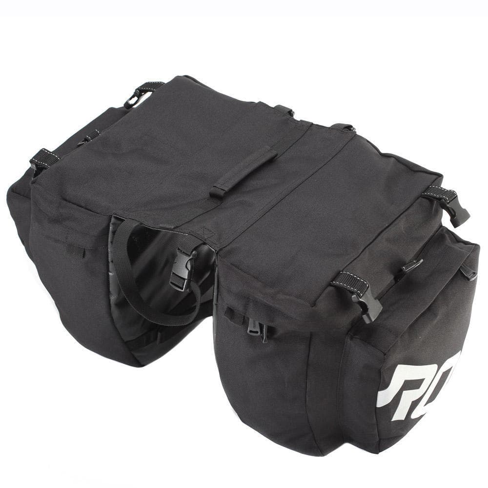 3 in 1 Multifunction Road MTB Mountain Bike Bag Bicycle Pannier Rear Seat Trunk Bag black
