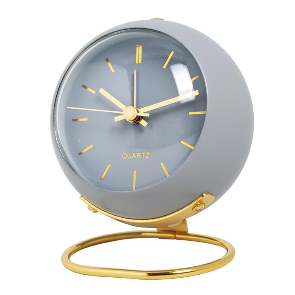 Nordic Creative Electronic Desk Clock Minimalist Children's Alarm Clock Desktop Bedside Student Silent Luminous Clock blue