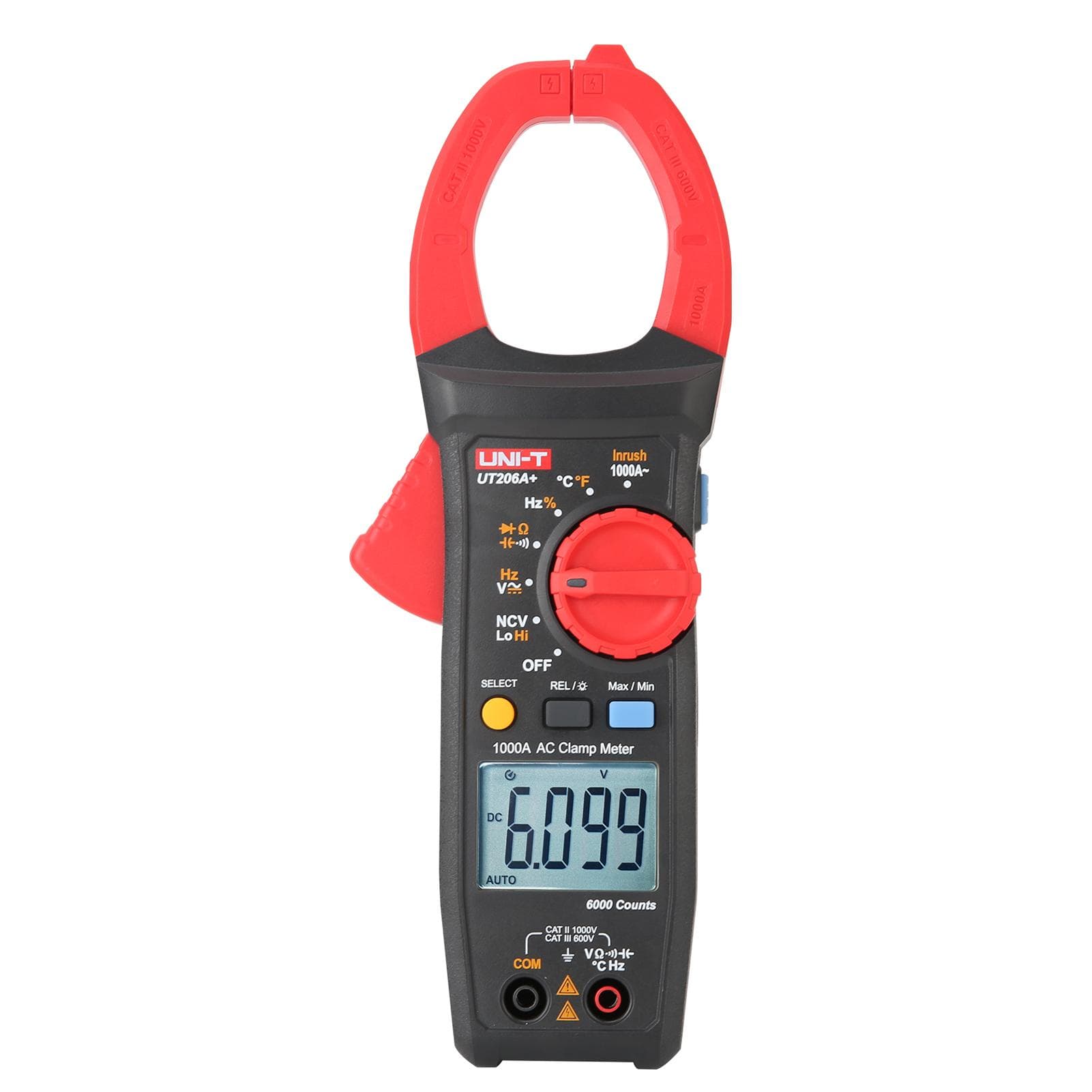 UNI-T UT206A+ Clamp Meter Digital Clamp Type Multimeter Universal Meter Autoranging Clampmeter 6099 UT206A