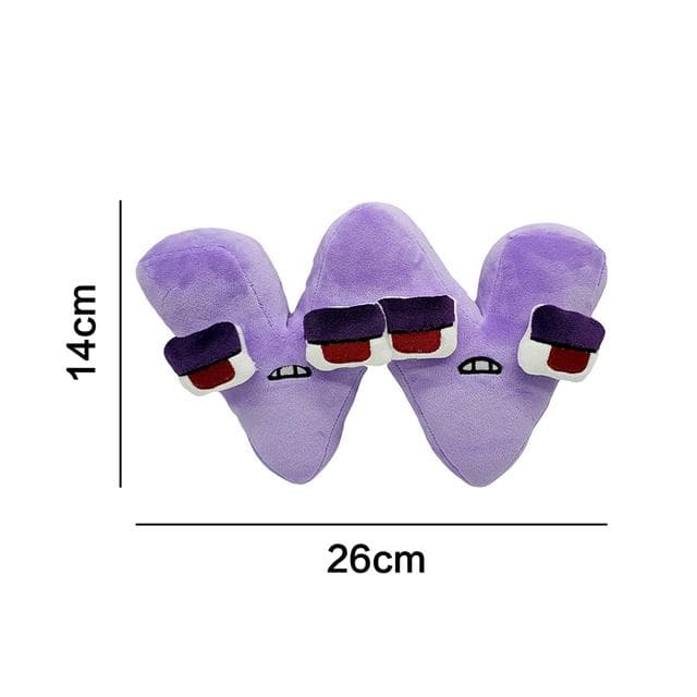 Alphabet Lore Plush Toys A-Z English Letter Stuffed Animal Plushie Doll Toys Gift For Kids Children Educational Christmas Gifts W