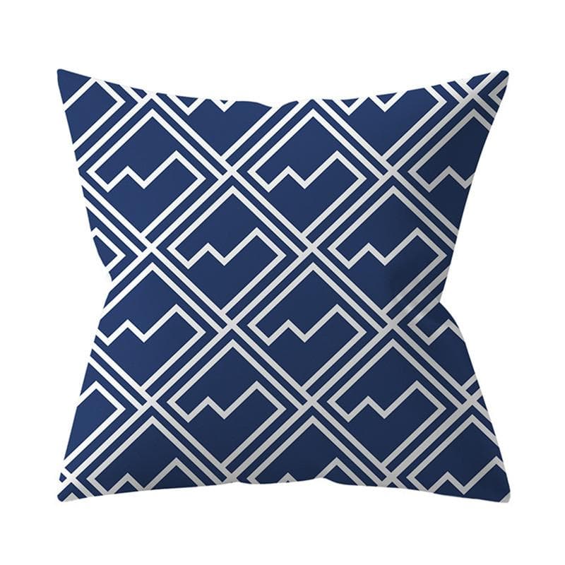 Navy Blue Mandala Nordic Geometric Pillowcase 45x45 Cushion Cover Decorative Pillow Sofa Cushion Home Decor Polyester 50x50cm