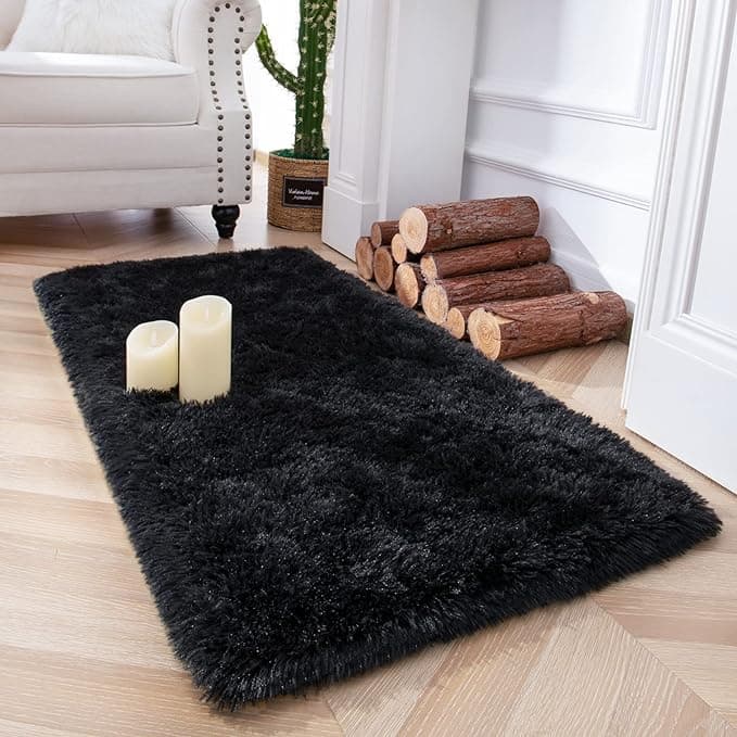 Tie-Dye Fuzzy Carpet Ultra-Soft Bedroom Non-Slip Interior Carpet Children's Room Home Decor Nursery Rectangular Floor Mat 50X80CM(1.6X2.6FT)