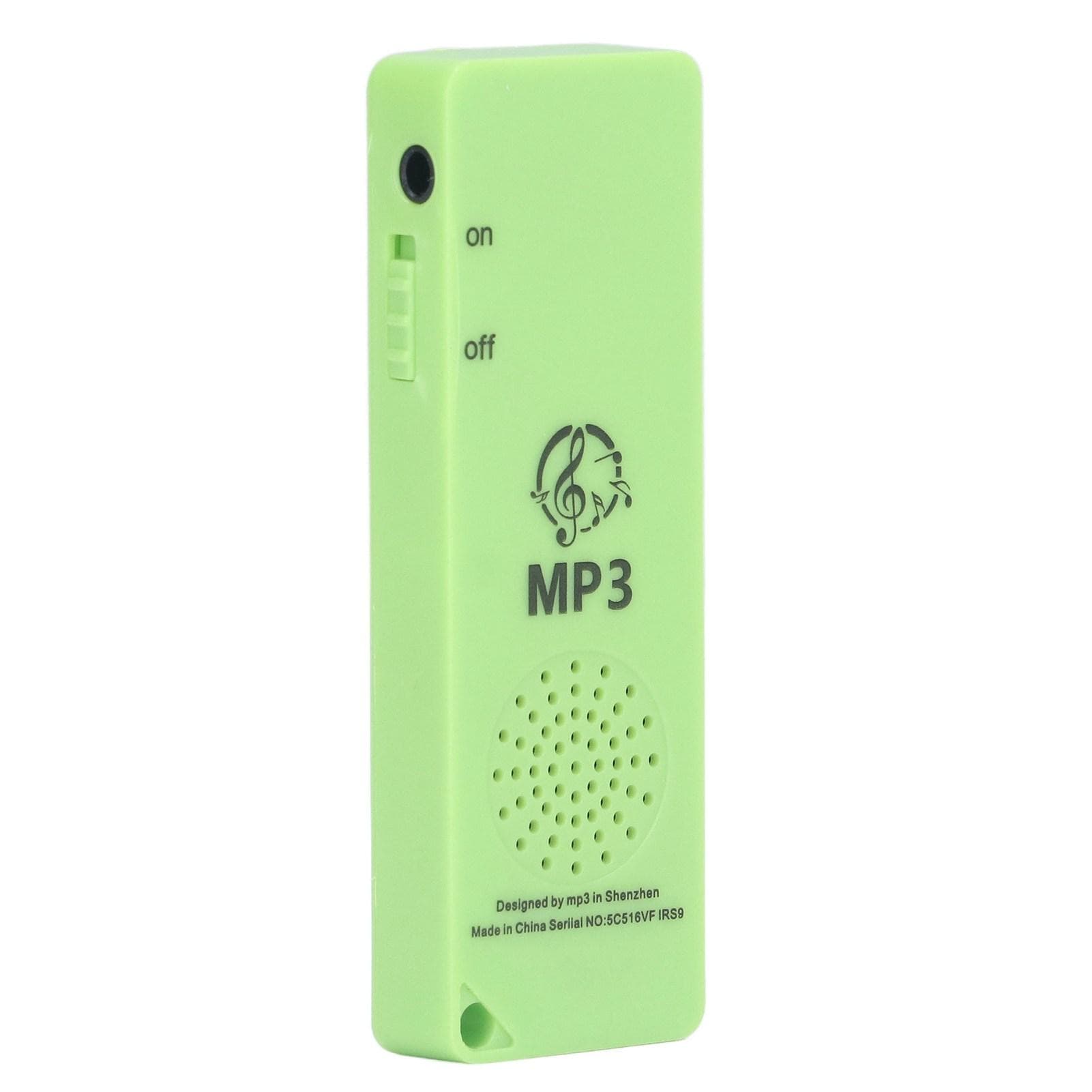 MP3 Player Lossless Sound Quality Multifunctional Portable Support 64GB Memory Card Mini MP3 for green