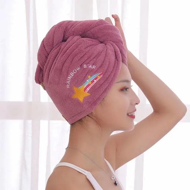 Women Hair Towel Home Terry Towels Wipe Hair Bath Towels Microfiber Towel Quick Dry Hair Drying Towel Drying Hair Bathroom