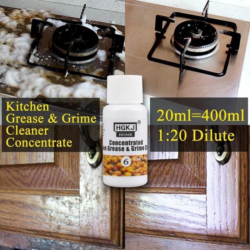 50ml/20ml Kitchen Grease Remover Multi-Purpose Foam Detergent Grime Concentrate Cleaner 20ml