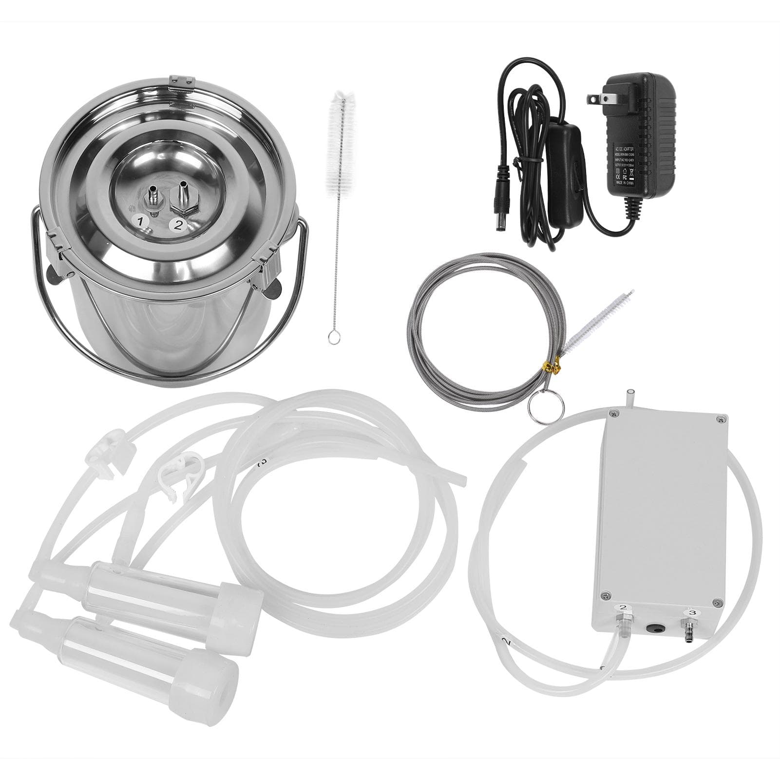 3L Electric Milking Machine Portable Impulse Sheep Goat Milking Device Machine 100?240VAU Plug