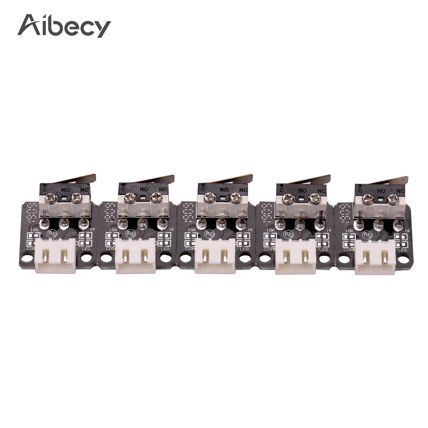 Aibecy 5pcs 3D Imprimante Pieces Endstops Limit Switch 3Pin pour CR-10 black