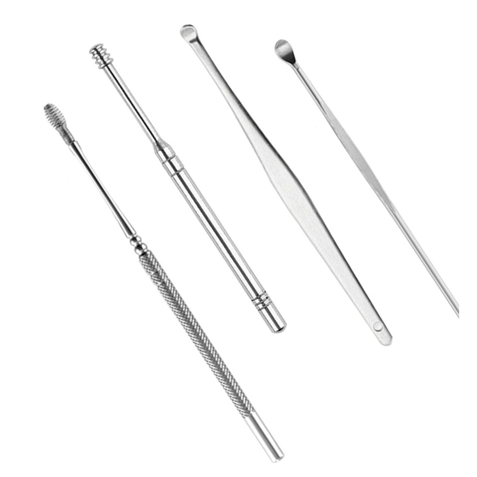 Ear Wax Removal Tool Set Stainless Steel Ear Cleansing Tool Kit with Brush Material Cleaning Brush5