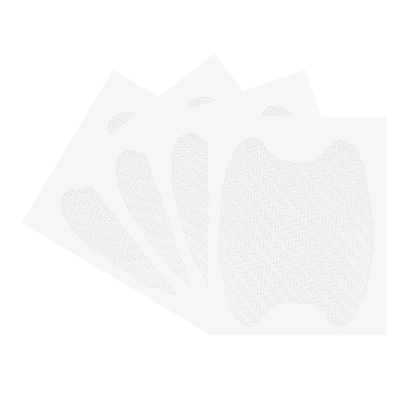 4Pcs/Set Car Styling Mouldings Sticker Car Door Sticker Carbon Fiber Scratches Resistant Cover Auto Handle Protection Film Parts 4PCS white