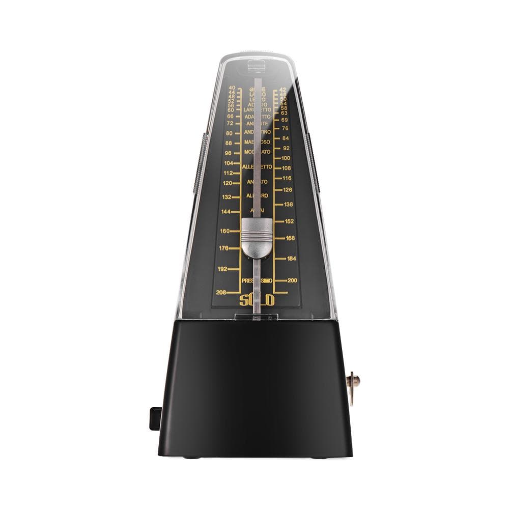 Portable Mechanical Metronome for Guitar Violin Piano Bass for Beginner New black