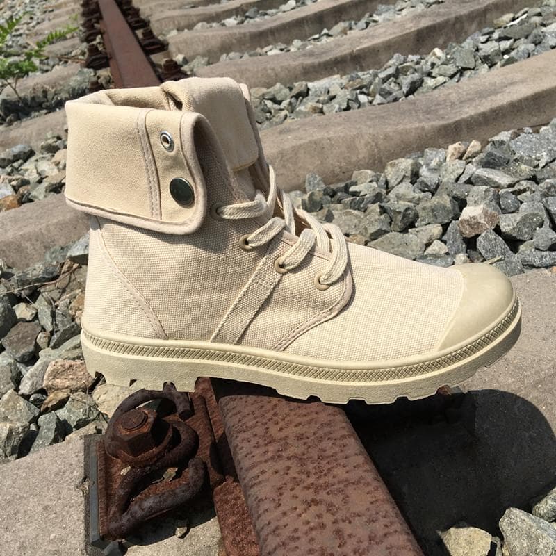 2024 New Fashion High Top Canvas Shoes For Men Outdoor Platform Casual Shoes Comfortable Lace Up Men's Sneakers Zapatos Hombres 43