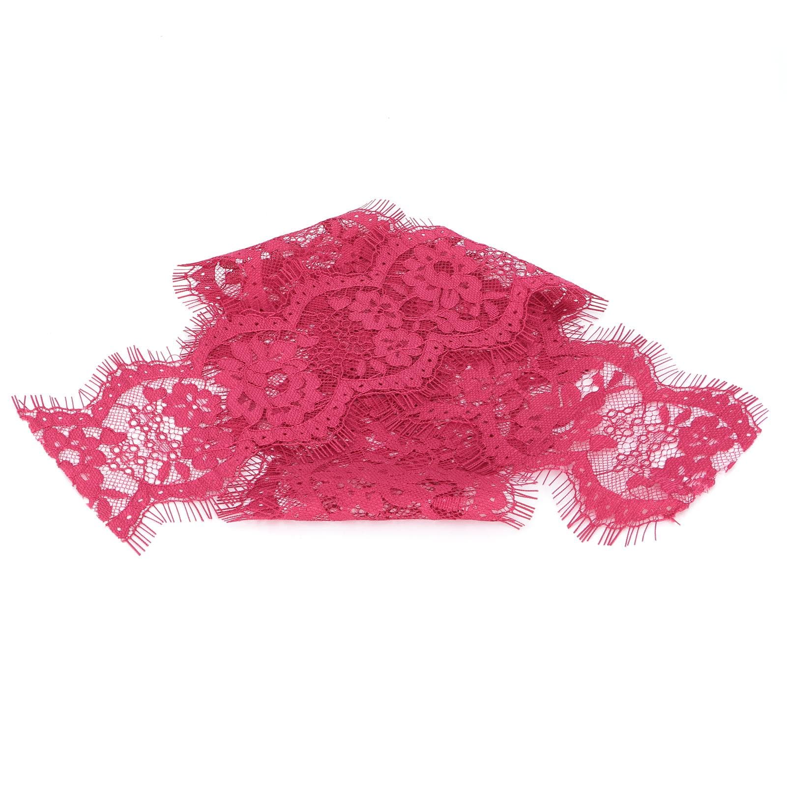 Lace Ribbon Fringed Clothing Accessories Decorating DIY Materials 10 Yard 9cm Width Purple