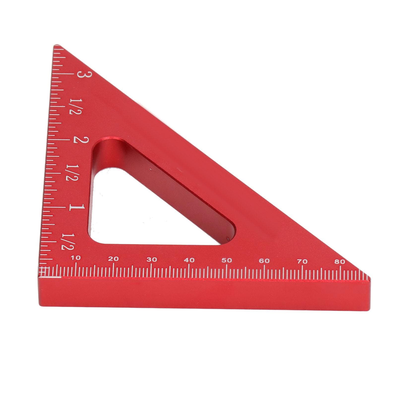 Woodworking Triangle Ruler Inch Metric Measuring Tool 90 45 Degree Carpentry Squares