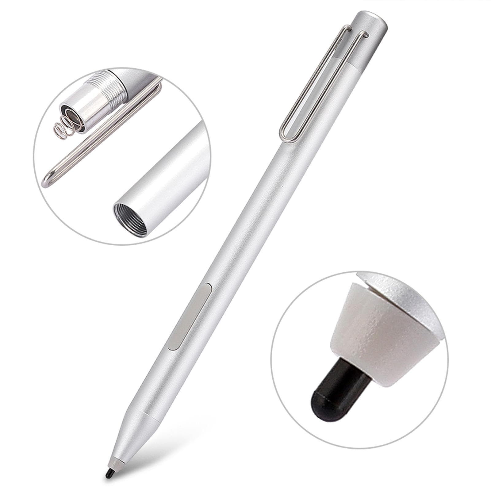 Tablet Smart Stylus Electromagnetic Pen for Microsoft Go Pro543Book silver