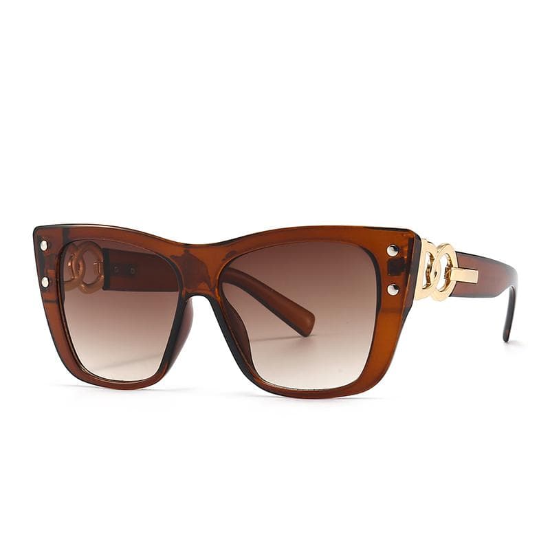 Modern Retro Square Frame Sunglasses Ins Style Street Fashion Big-Name Sunglasses 925 Cross-Border Export
