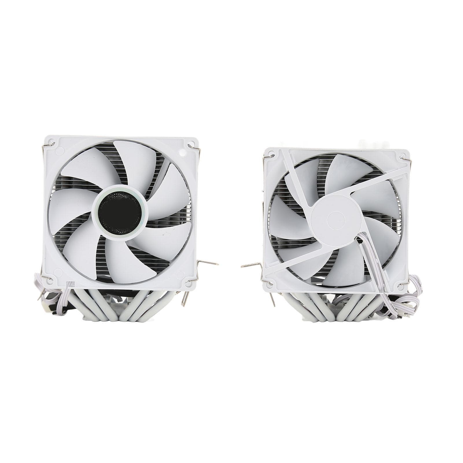 CPU Air Cooler 3.5in Dual Tower 6 Heat Pipes 3pin 12VDC 48cfm 22dB CPU Cooling Fan for Intel 775