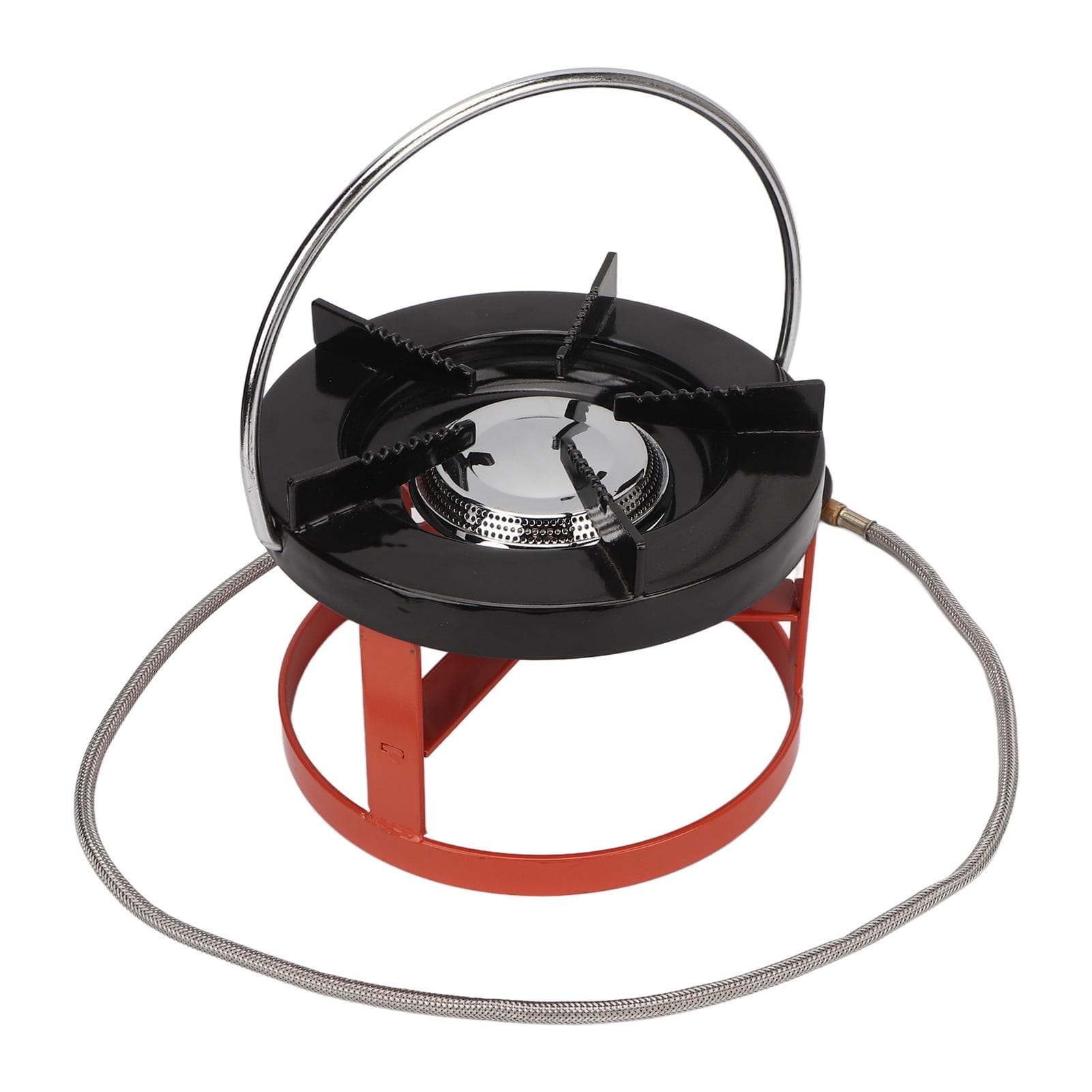 Split Camping Gas Stove Portable Flat Gas Tank Head Outdoor Cooking Stove with Handle for Hiking