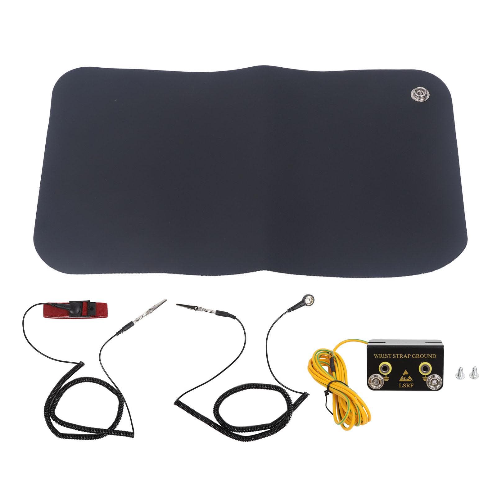 Grounding Mat PU Leather Stress Anxiety Relief Grounding Mouse Pad for Better Sleep Working 7.9 X