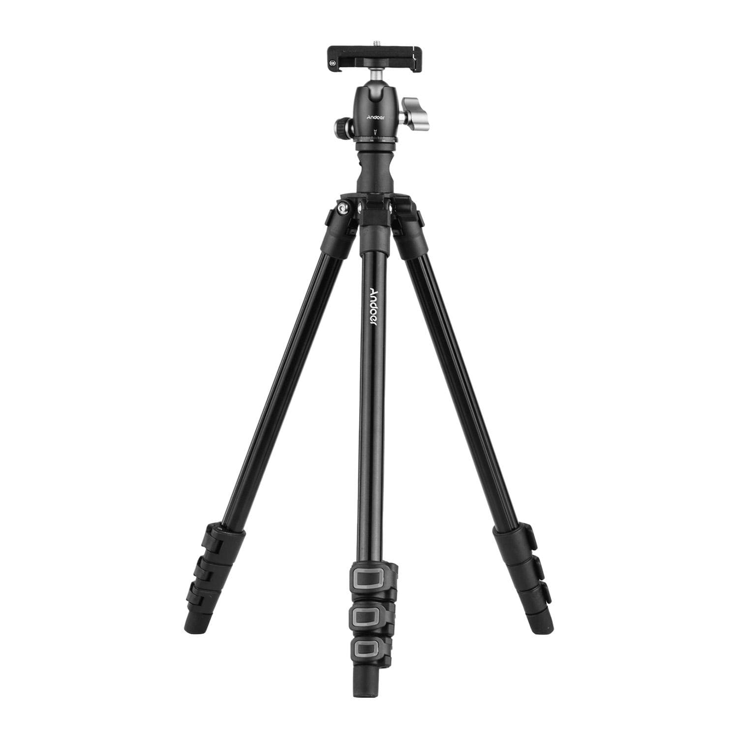 Q160H Portable Camera Tripod Horizontal Mount Professional Travel Tripod with 360 Degree black