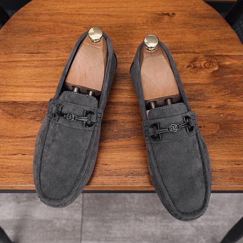 Bean Shoes Men Lazy Driving Men’s Shoes Breathable Men’s Casual Shoes Loafers. 41