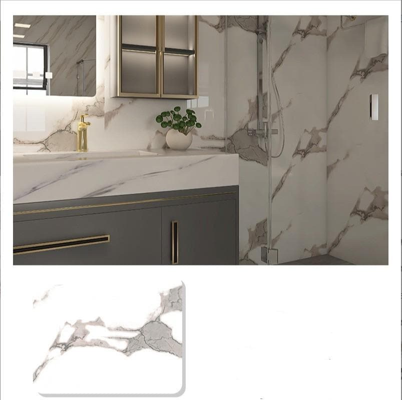 Kitchen Sticker Waterproof, Oil-resistant and Heat-resistant Thickened Wall for Cooktop Desktop Film Wallpaper 60cm*10m