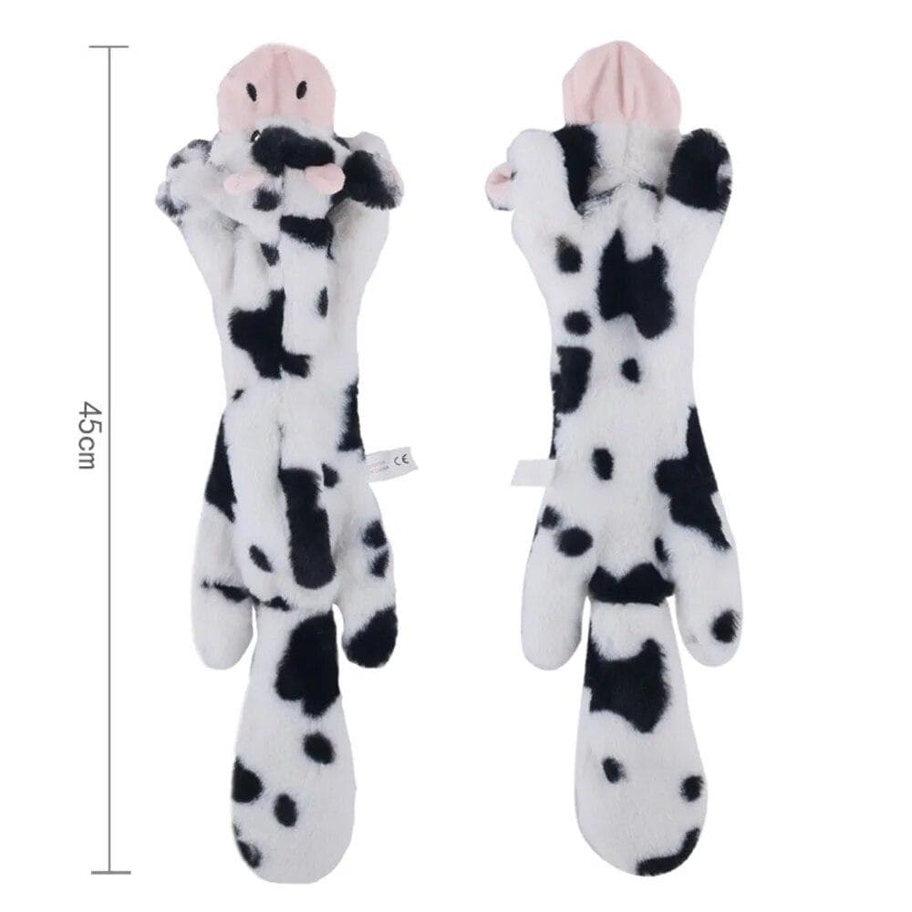 Funny Simulated Animal No Stuffing Dog Toy With Squeakers Durable Stuffingless Plush Squeaky Dog Toy Pet Chew Toy