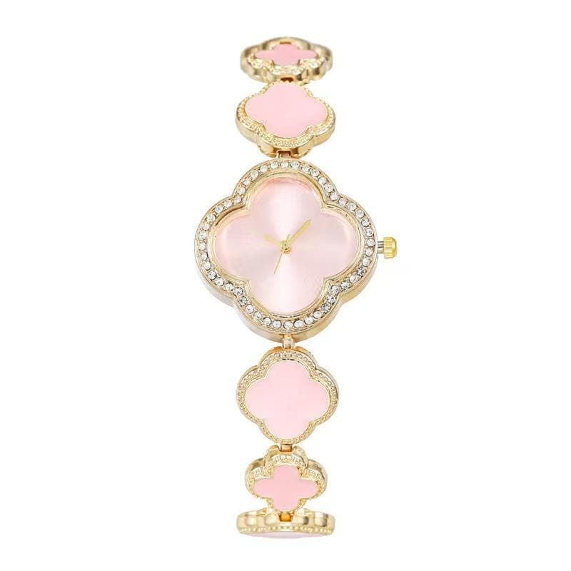 High Quality Fashion Casual Watches Luxury Women's Bracelet Quartz Wristwatches Elegant Watch for Girls,Wife,Friend pink