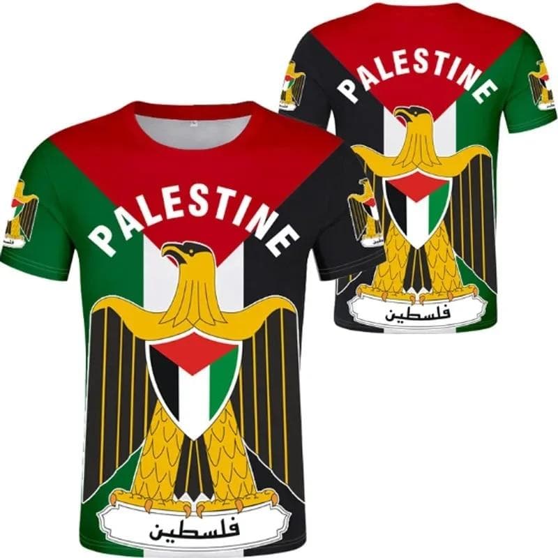PALESTINE T-Shirt 3D Printed Casual Street Letter Tshirt Nation Flag Tate Palestina College Oversized Design Men Women Clothing L