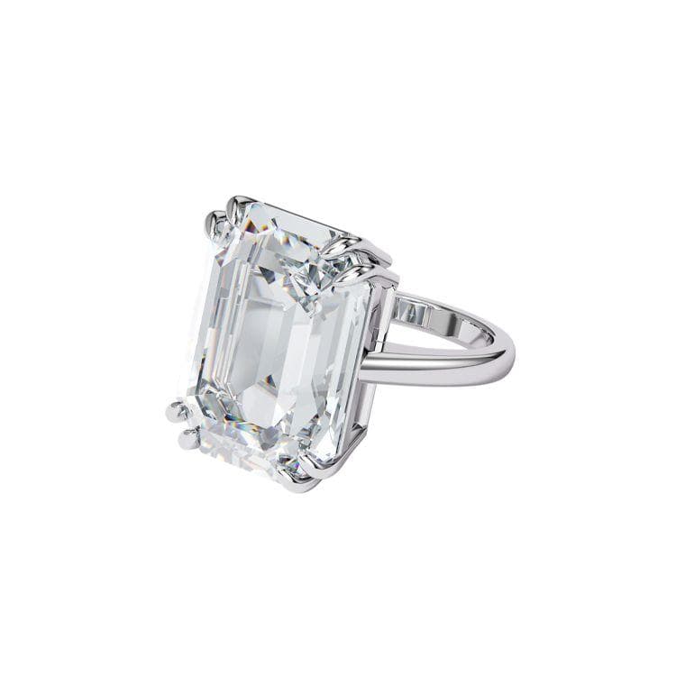 Swarovski Mesmera Cocktail Minimalist Fashion Square Diamond Ring Women rings Silver 5600855 52