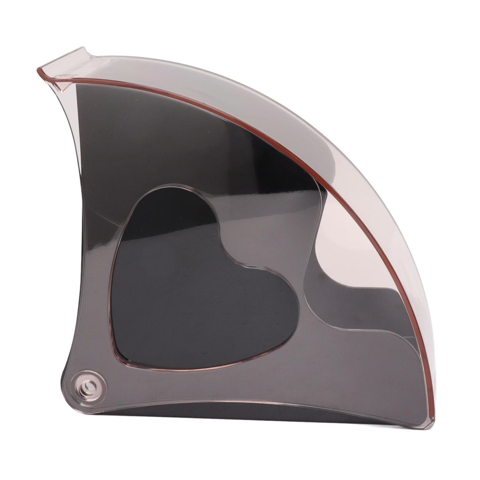Coffee Filter Holder Storage Coffee Filter Paper Dispenser Rack with Dustproof Cover for Cafe black