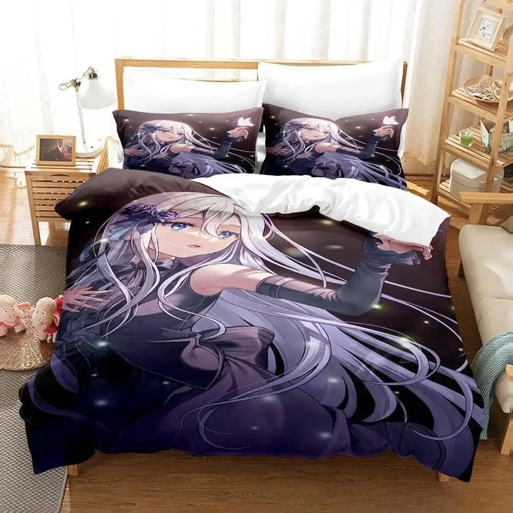 Yoisaki Kanade Bedding Set Cartoon Anime three-piece set Adult Kid Bedroom Duvetcover Sets 3D Kawaii Girl colcha de verano cama 70x133cm 2pcs