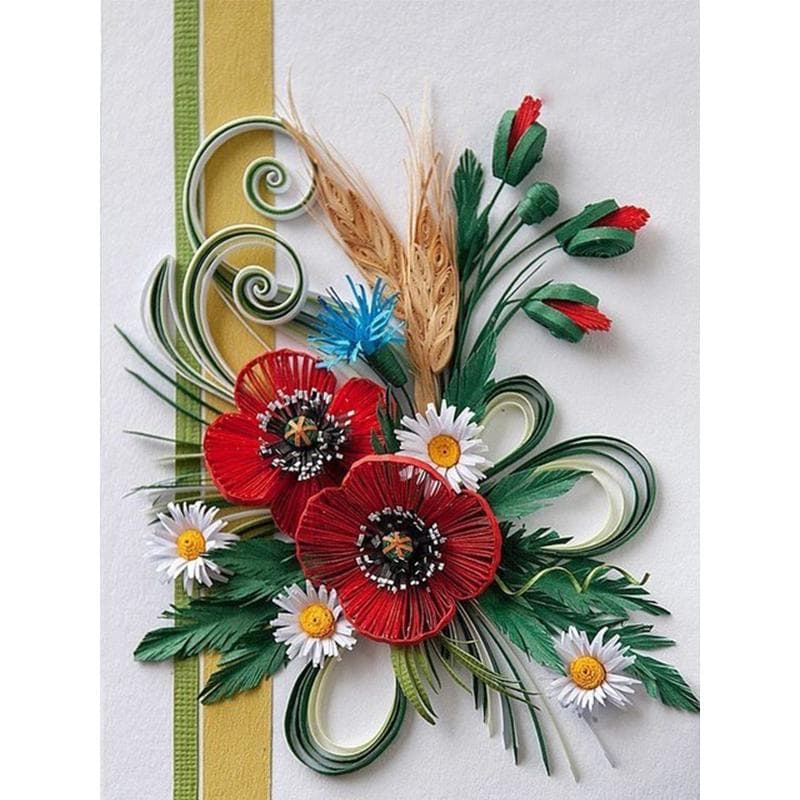 Diamond Painting flower Crafts Diamond Embroidery Flowers Rhinestones Pictures Full Display Home Decor 20X30CM